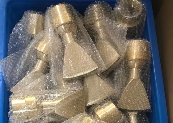 Brass 1&quot; Adjustable Direction Fan Fountain Jet  Blossom Nozzle