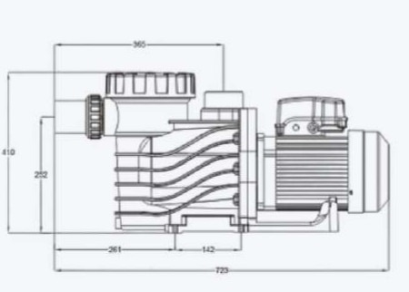 2023 Plastic 1HP Swimming Pool  Pumps For Swimming Pool Equipment