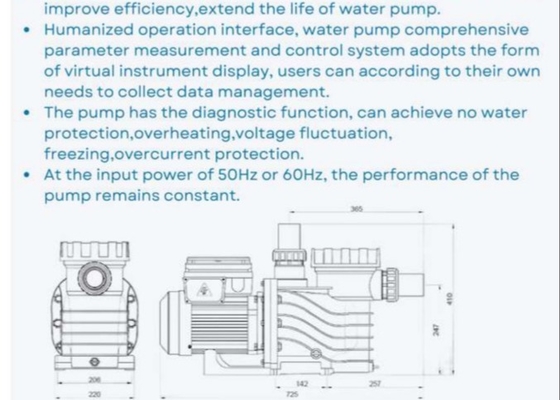 2023 EAKP100  1HP Swimming Pool  Pumps For Swimming Pool