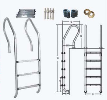 SF215 Stainless Steel Swimming Pool Ladder