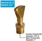 1&quot; Fully Brass Adjustable Direction Fan Water Fountain Nozzle Jet Water Pond Sprilker