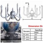1.5&quot; Brass Chrome Fountain Pool Using Garden Rotating Fountain Nozzle Water Sprinkler