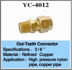 Brass 1/4&quot; Fountain Pipe Fittings Outer Screw Connector