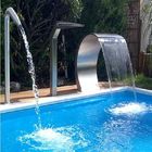 Spa Pool Silver CCC SGS Stainless Steel Waterfall Jet