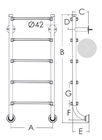 3 Steps 1.2mm  316 Stainless Steel Swimming Pool Ladder