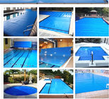 Bubble Type IP68  4mm Manual Swimming Pool Cover With Roller