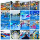Kids Water Park Equipment 8000x8000mm Fiberglass Water Slide