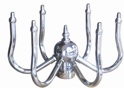 Chrome Pool Fountain Accessories 1.5&quot; DN40 Rotating Nozzle