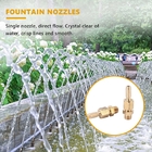 DN15 Brass Universal Dancing Fountain Nozzles 3m3/h Water Flow