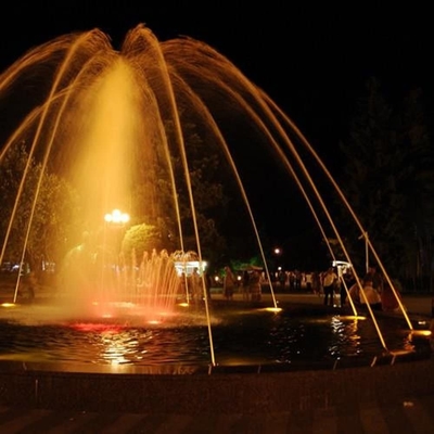 3m3/h Brass Singe Jet Dancing Fountain Nozzles With Adjustable Valve