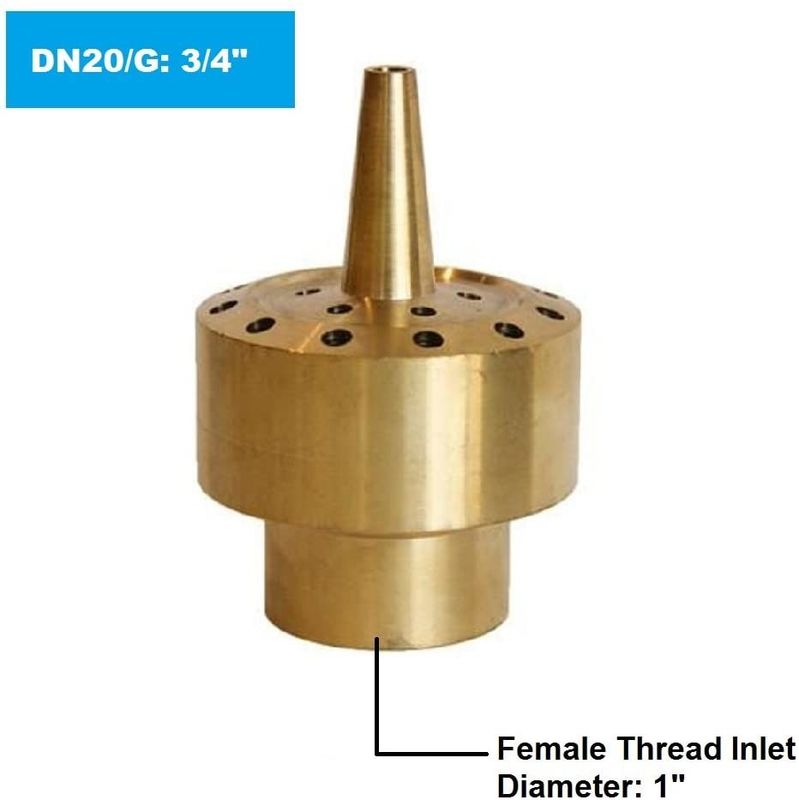 2 Inch Brass 3 Tiers DN40 Dancing Fountain Nozzles
