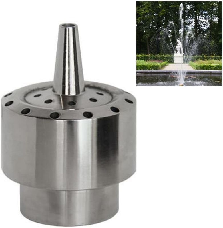Stainless Steel Blossom 3 Tiers Water Fountain Jet  Nozzle Water Fountain Spray Heads