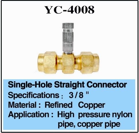 High Pressure Brass Ф9.5 Water Feature Connectors