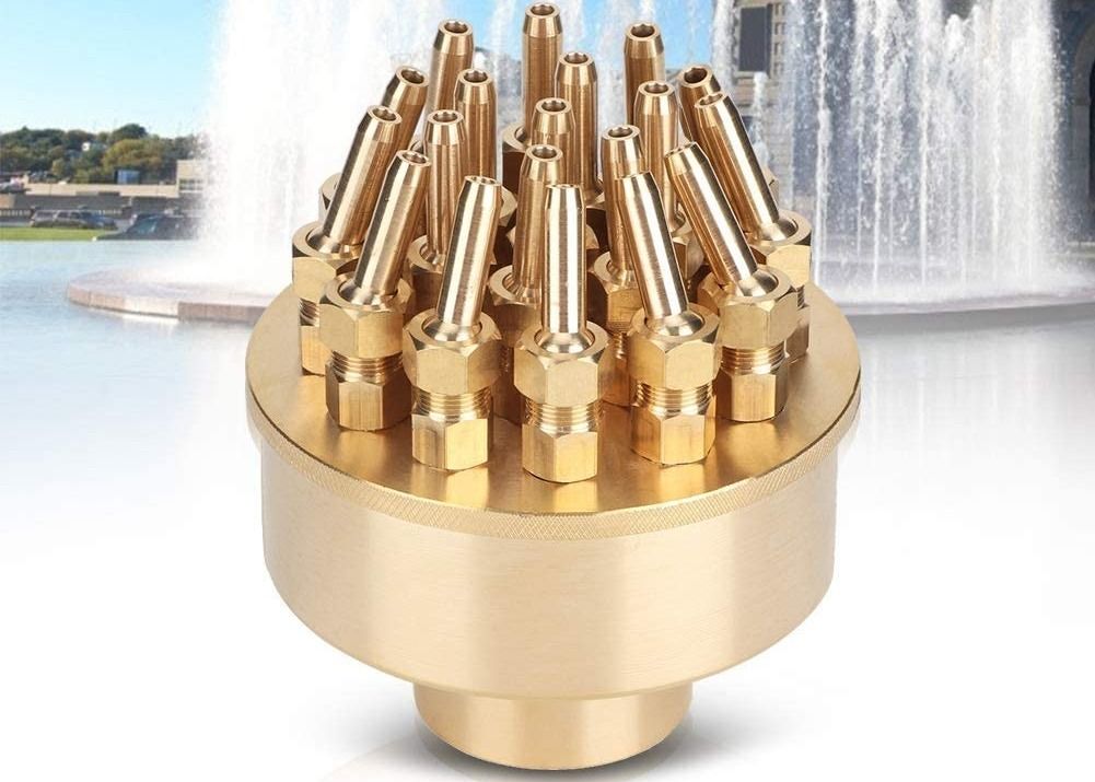 Brass DN40 1 1/2&quot; 3 Layers Blossom Fountain Jet Nozzle