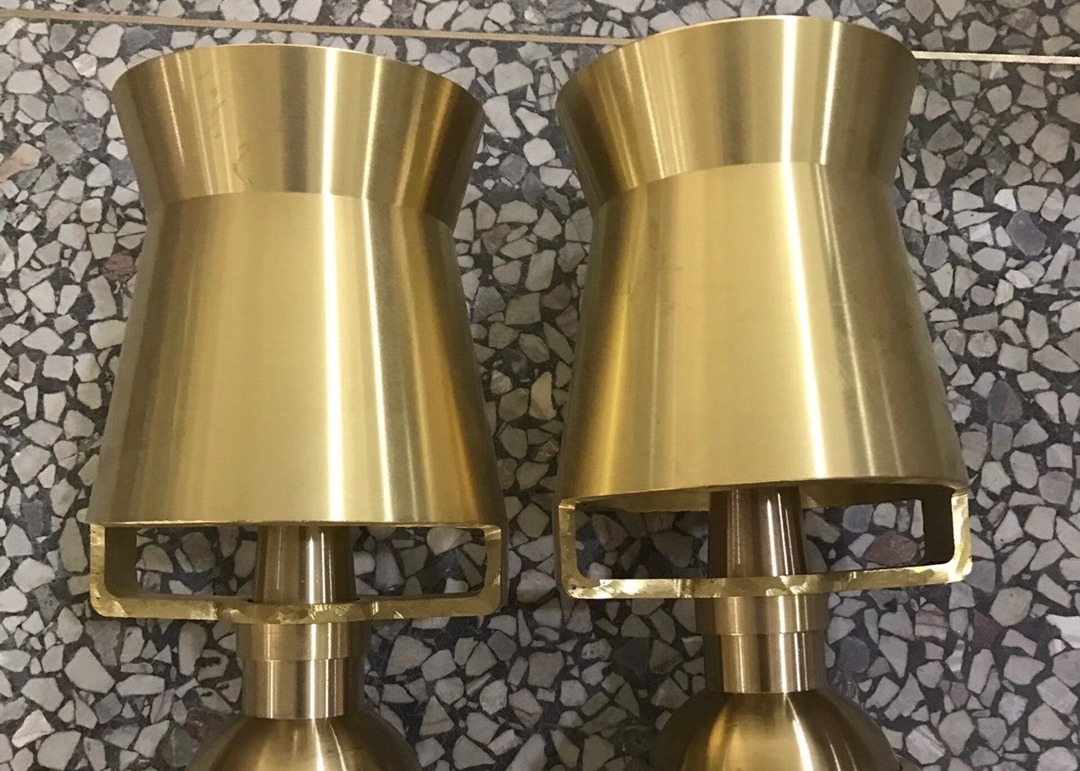 DN25 Water Fountain Spray Heads Brass Ice Tower Fountain Jet Nozzle