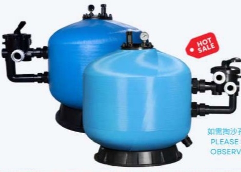 SS400 Swimming Pool Fiberglass Side Mount Sand Filter Tank